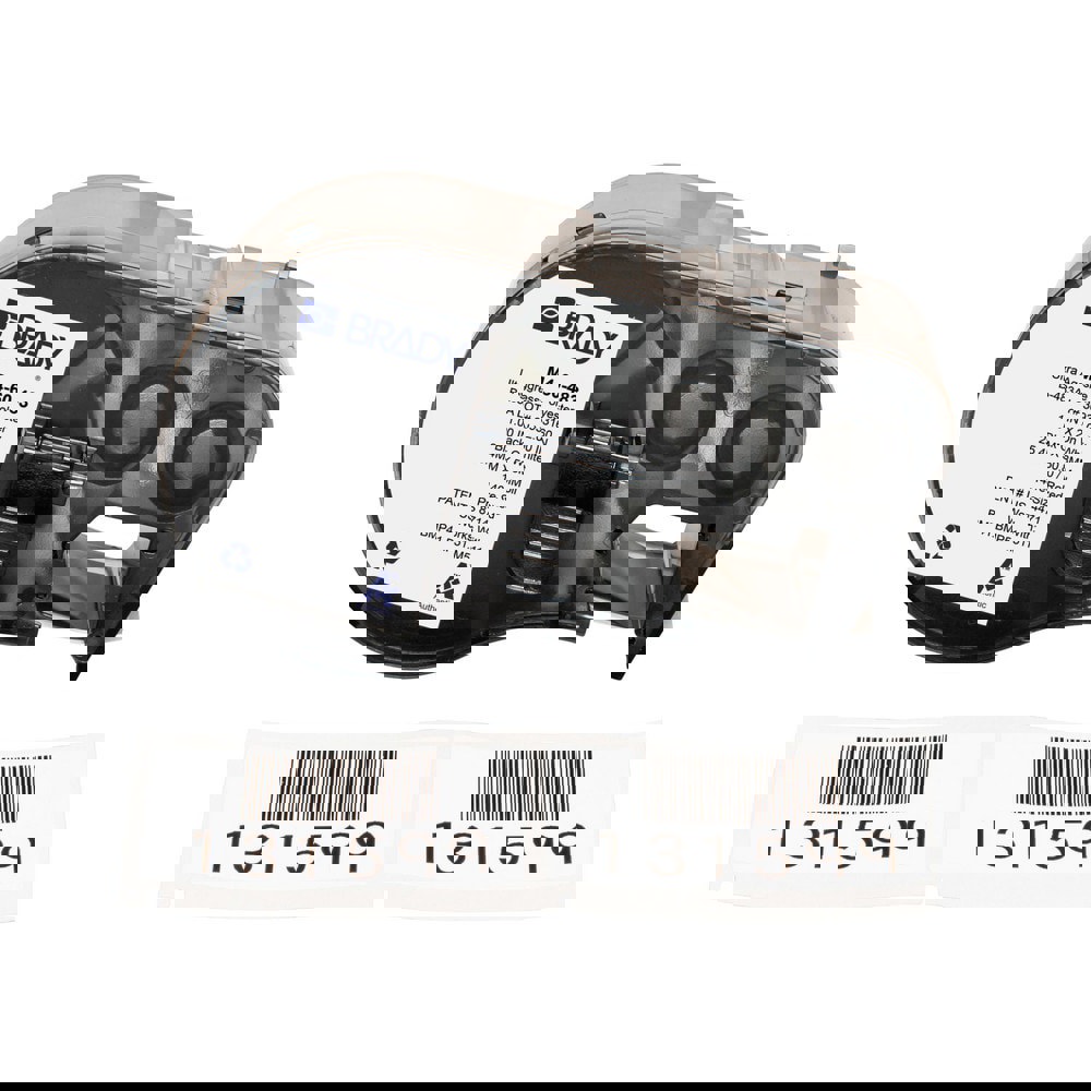 Labels, Ribbons & Tapes; Type: Pre-sized Label Cartridges for Printers ; Color Family: White ; Color: Black; White ; Number Of Labels Per Roll: 140 ; For Use With: BMP41; BMP51; BMP53; M511 ; Material: Polyester